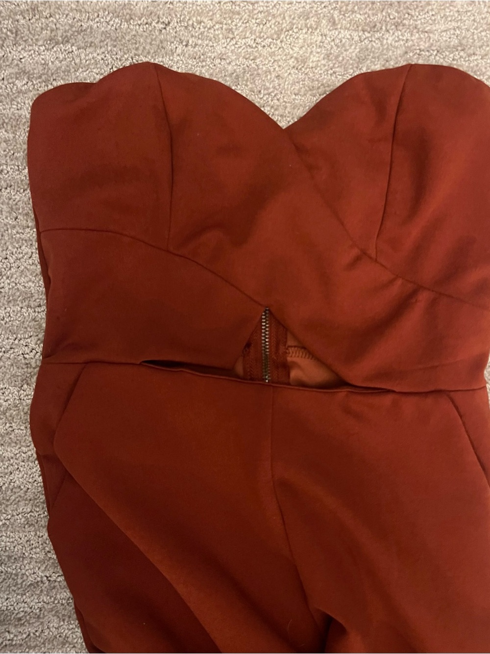 Women’s Rust Wide-Leg Jumpsuit